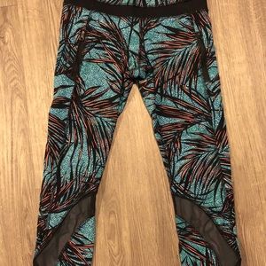Tropical print Lululemon Leggings